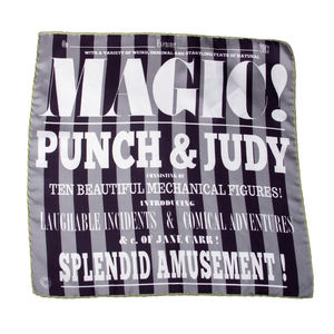 JANE CARR GRAY, NAVY BLUE & WHITE PAISLEY POCKET SQUARE | MENS SIZE 43CM